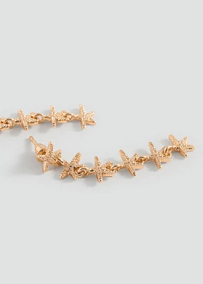 Long star earrings