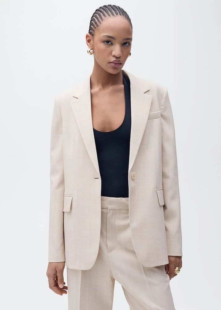 Straight suit trousers