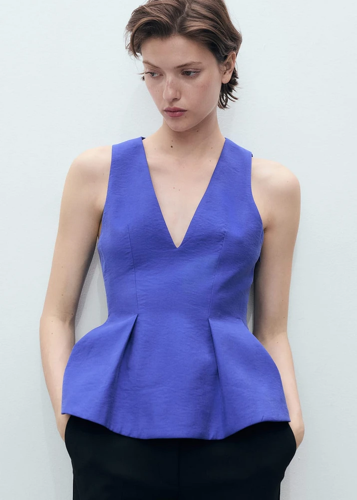 Modal V-neck top