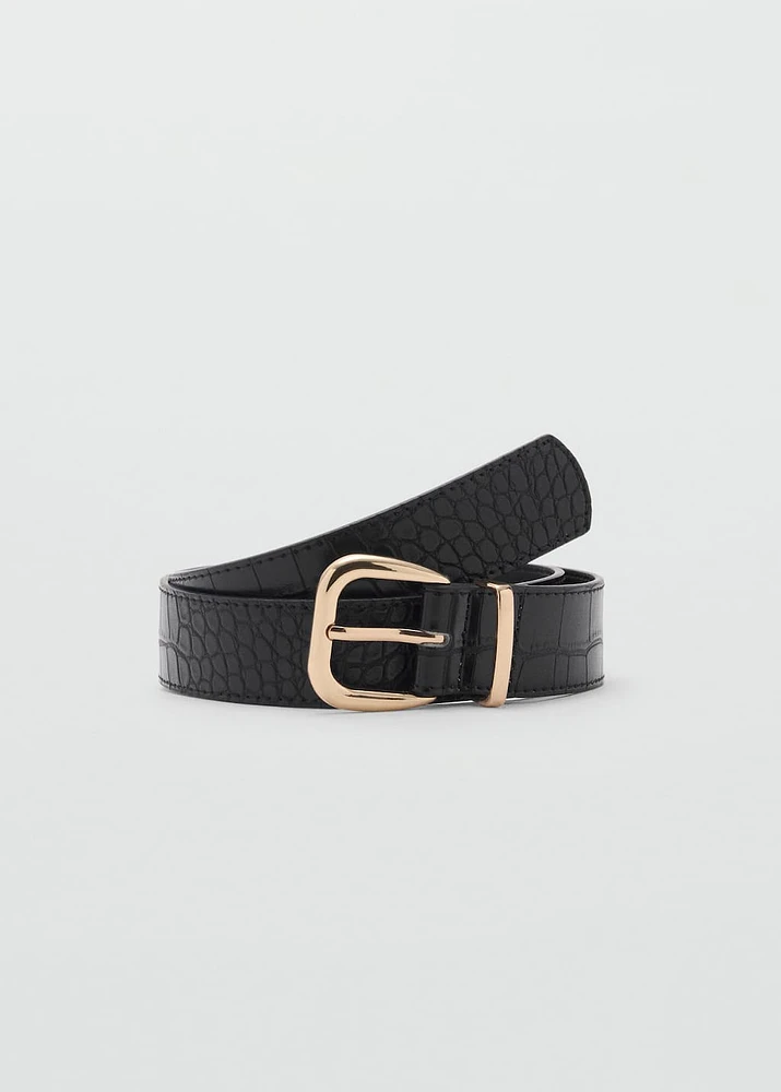 Crocodile-effect belt