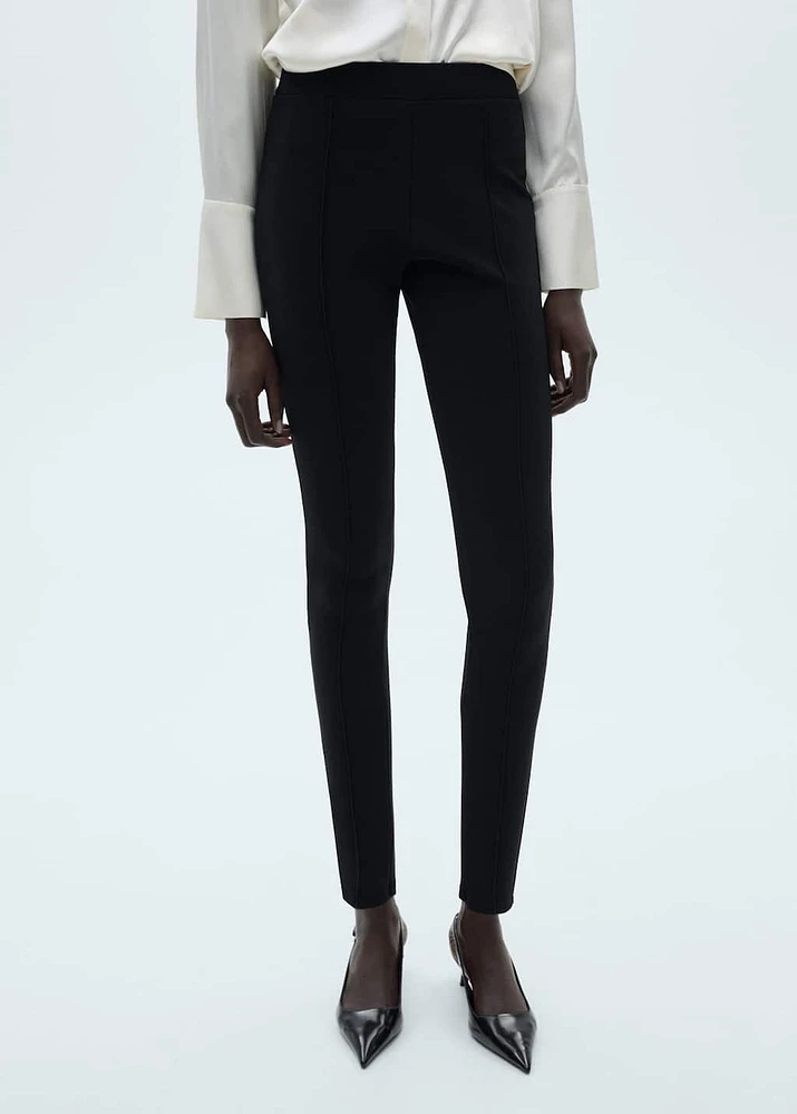 Leggings with seam detail