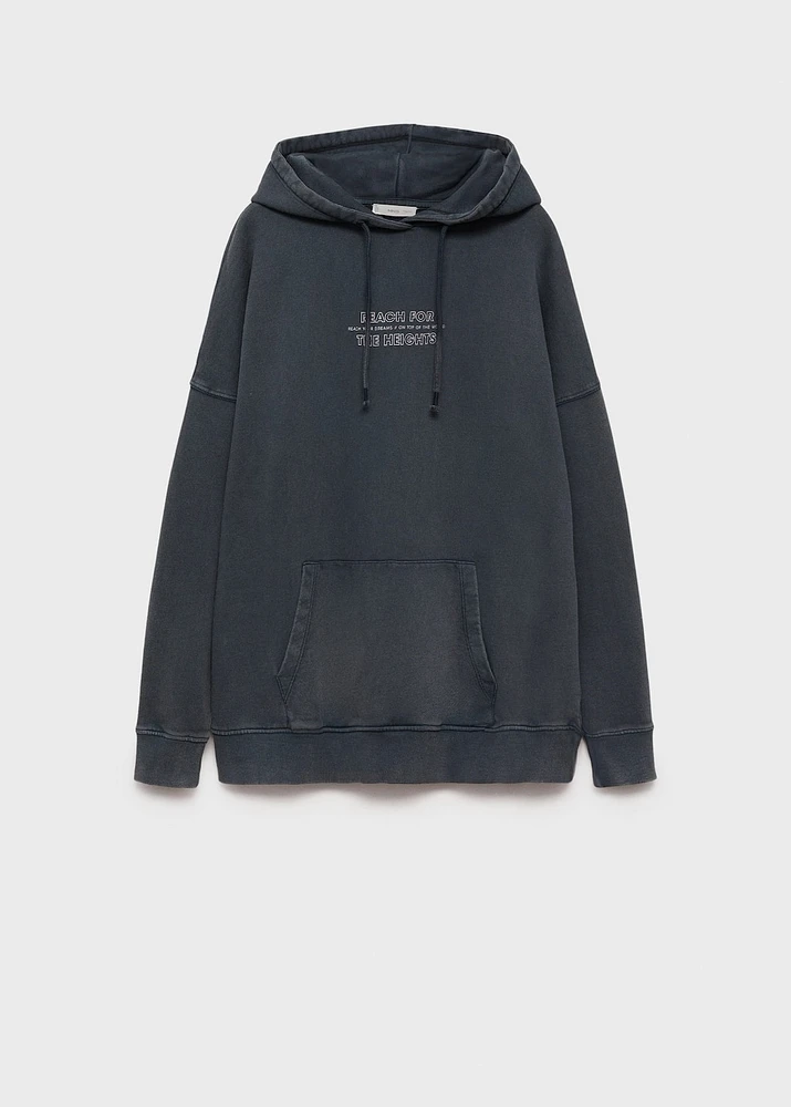 Oversized message sweatshirt