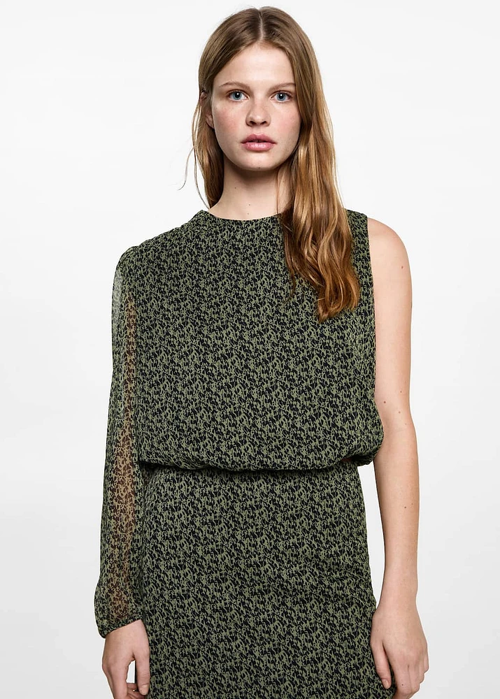 Printed long skirt