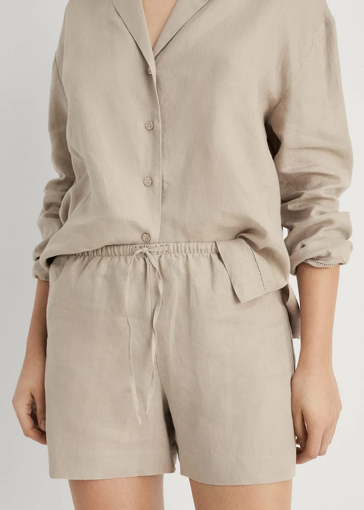 Linen shorts