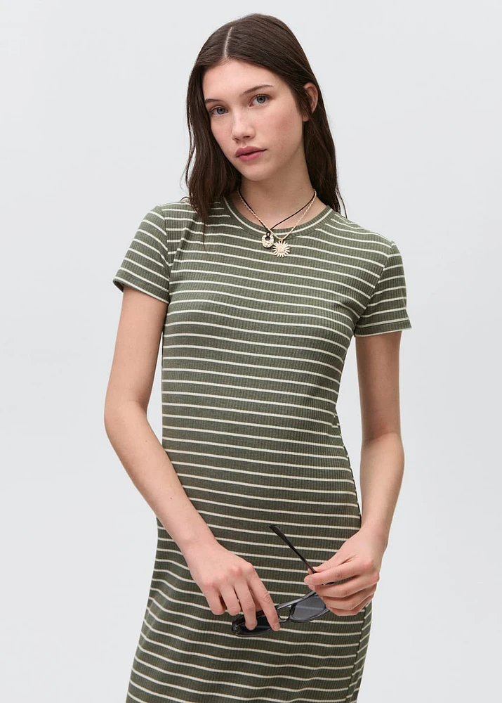 Striped long dress
