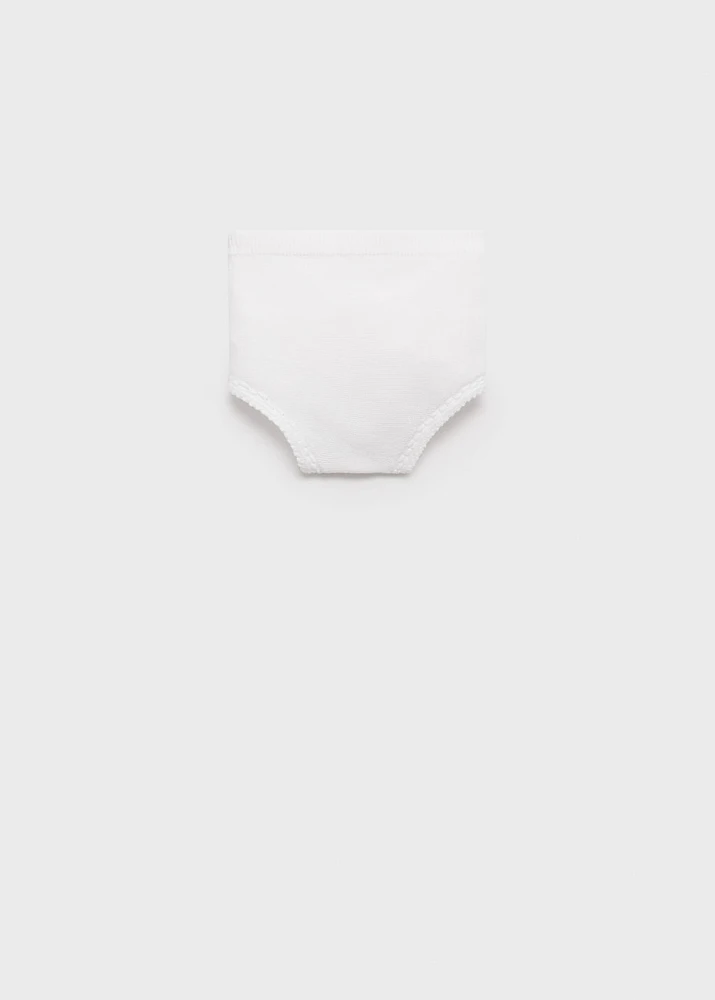 Cotton knitted shorts