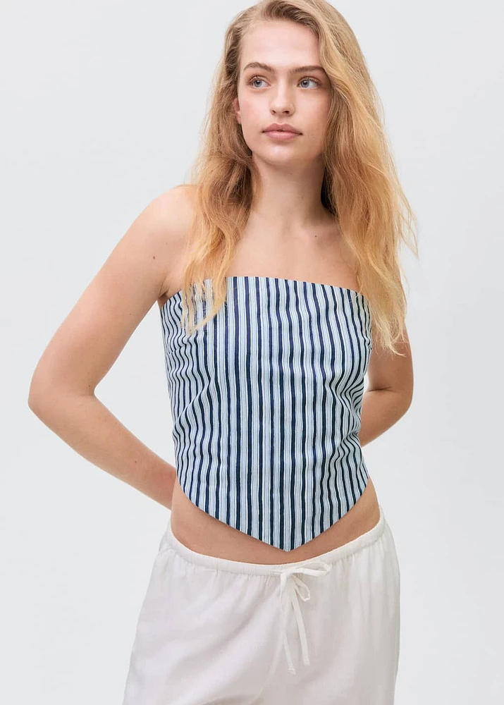 V-neck bandana top