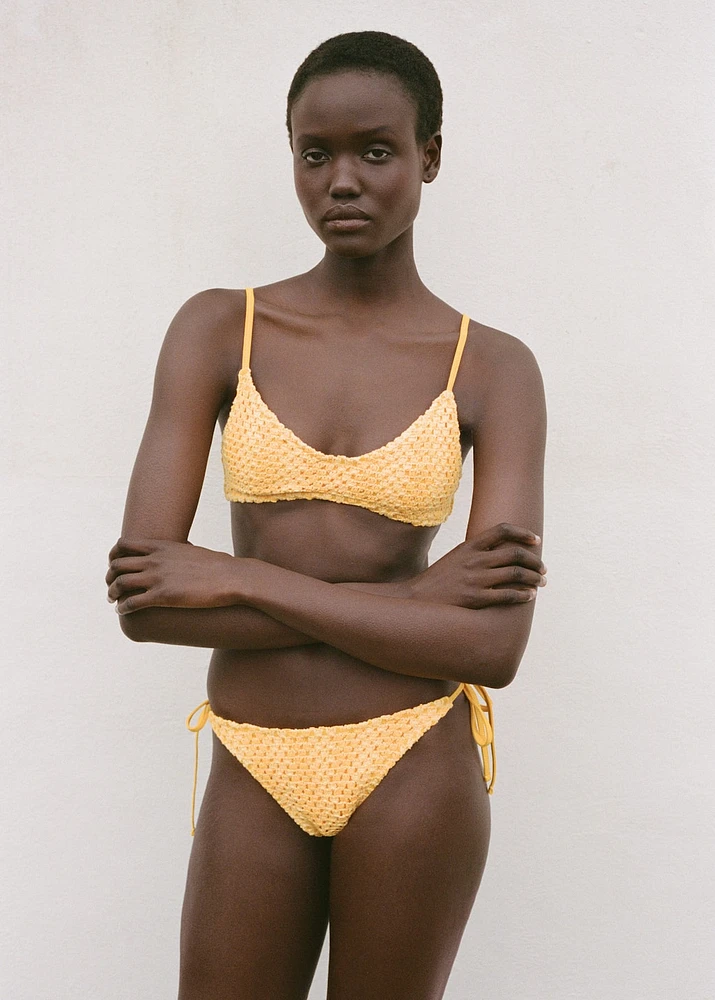 Crochet bikini top
