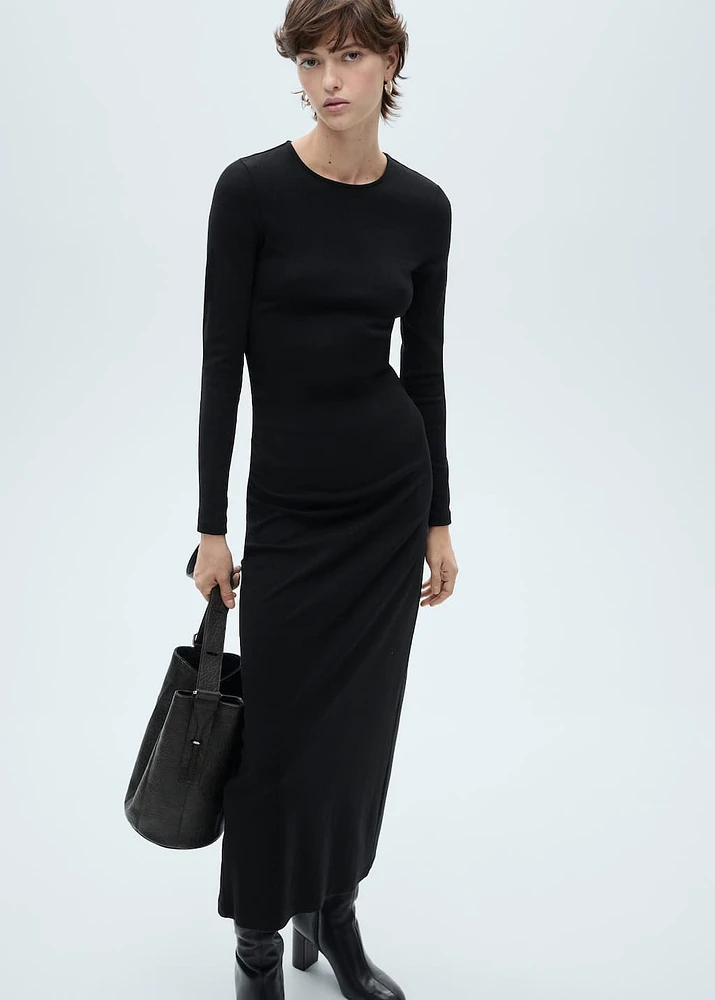 Knit midi dress