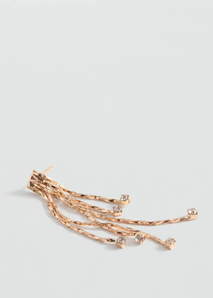 Long waterfall earrings