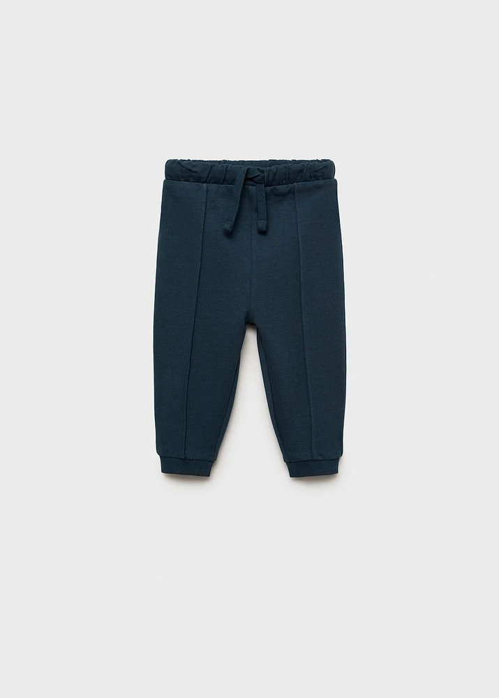 Knit jogger-style pants