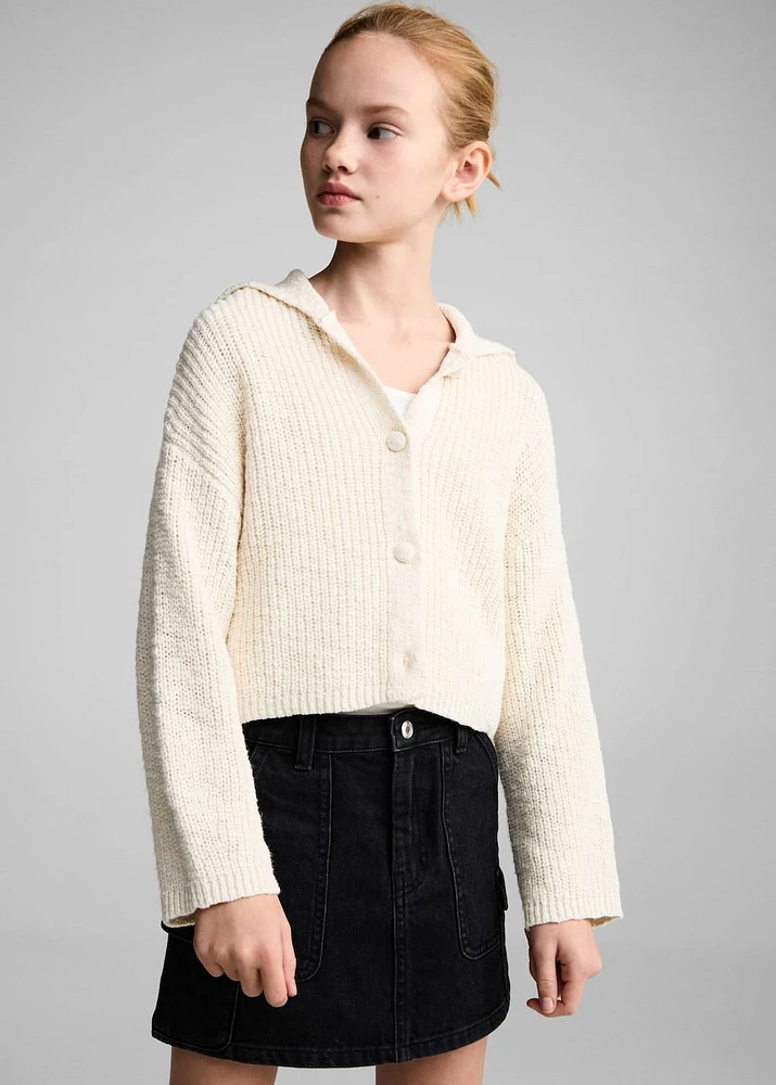 Denim mini-skirt