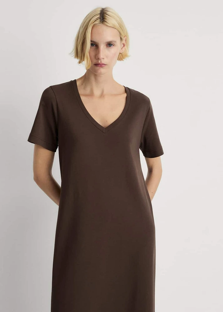 Plain cotton nightgown