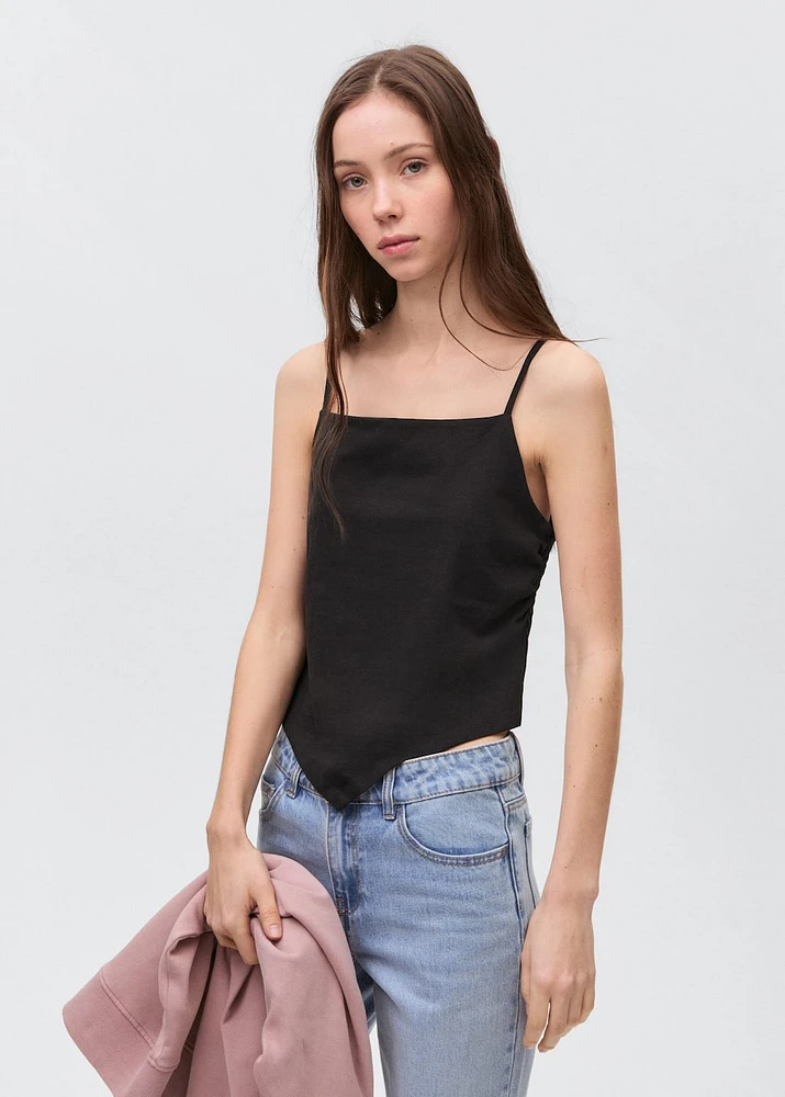 V-neck bandana top