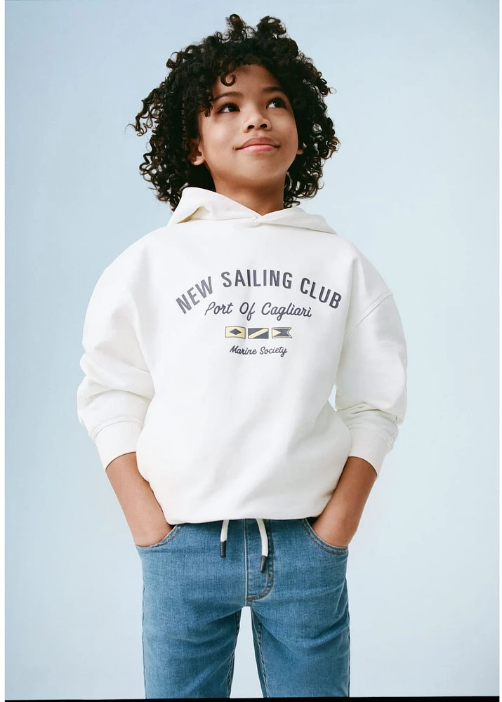 Message zipped hoodie