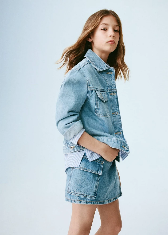 Denim skort