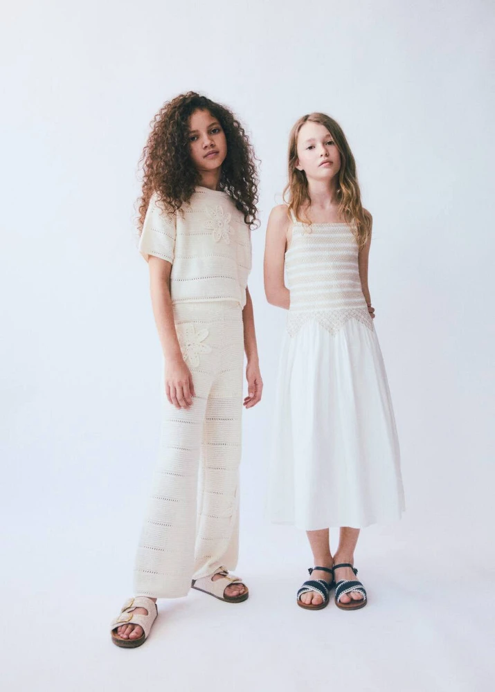Embroidered midi dress