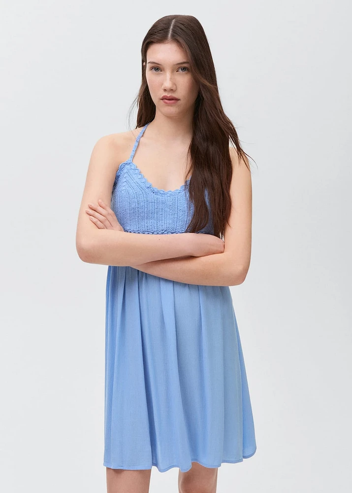 Crochet short dress