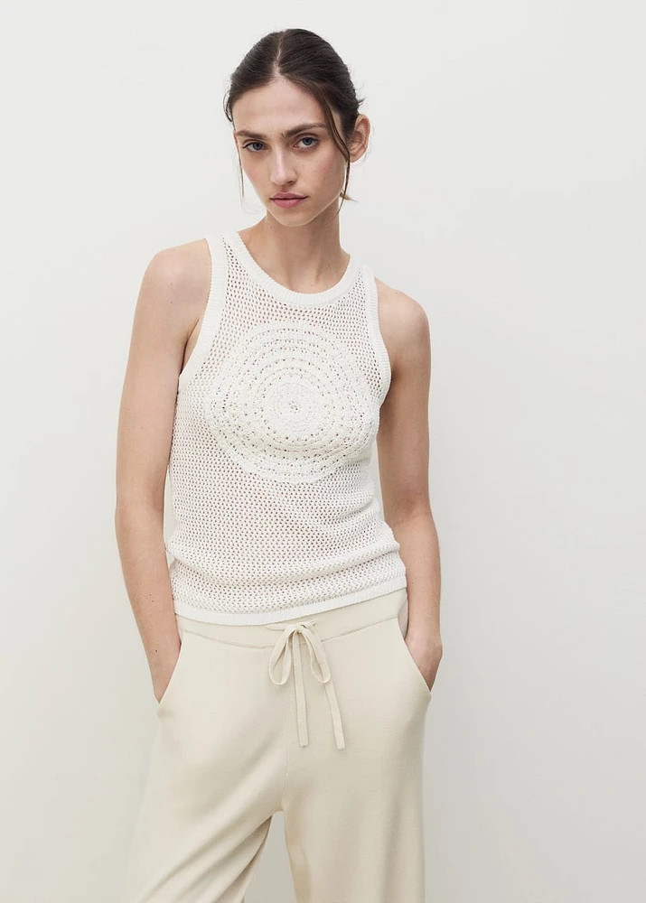 Cotton crochet top