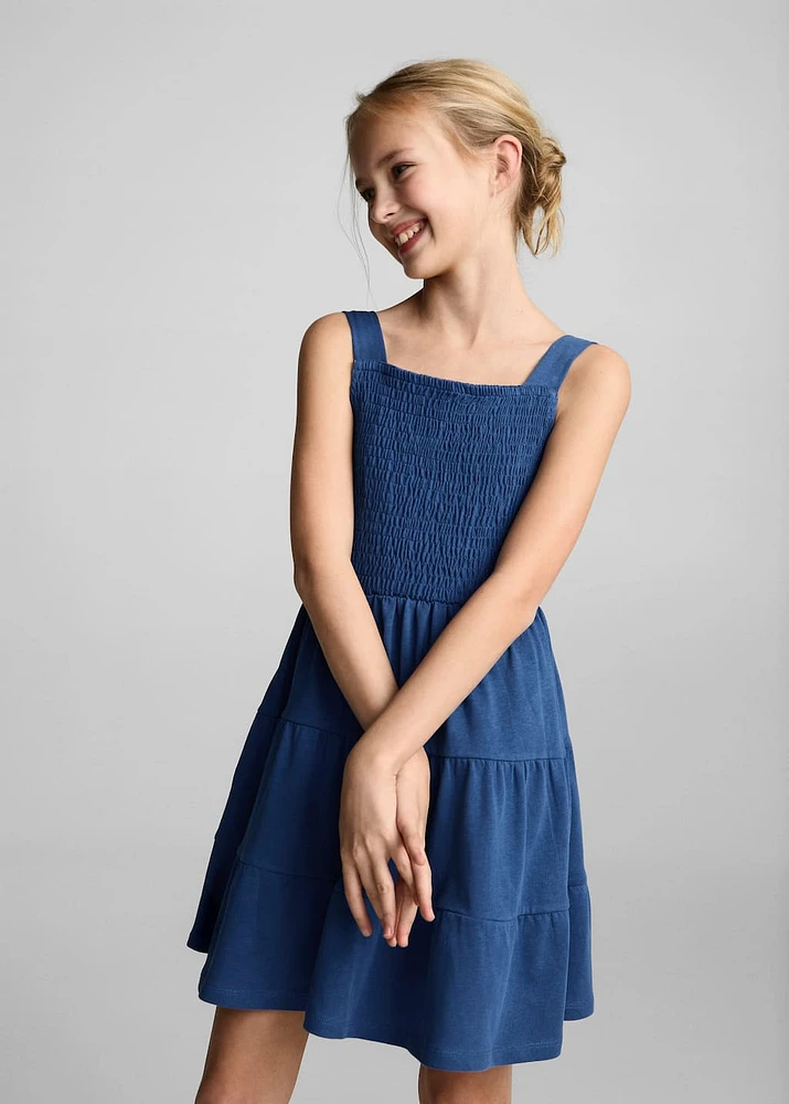 Cotton honeycomb dress