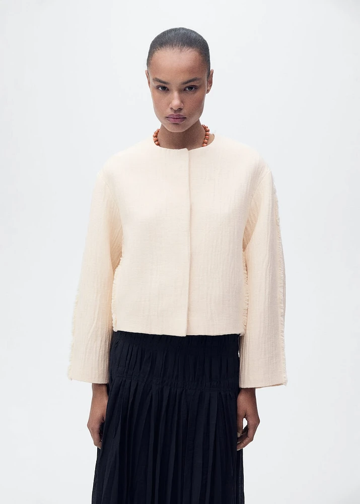 Oversized cotton jacket