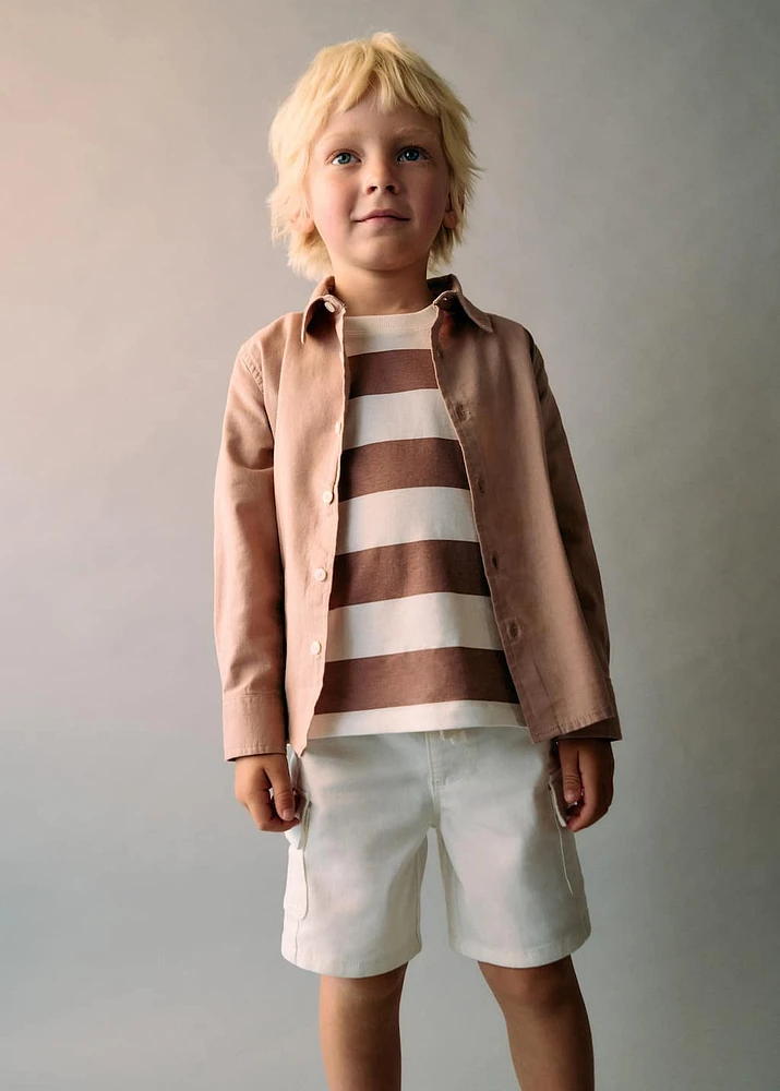 Cotton and linen shirt