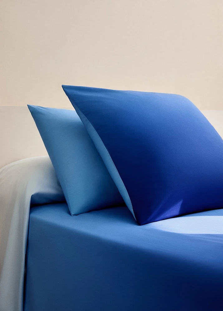 Two percale cotton tie-dye pillowcases 50x75 cm