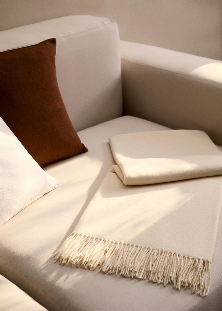 Blanket with fringe detail
