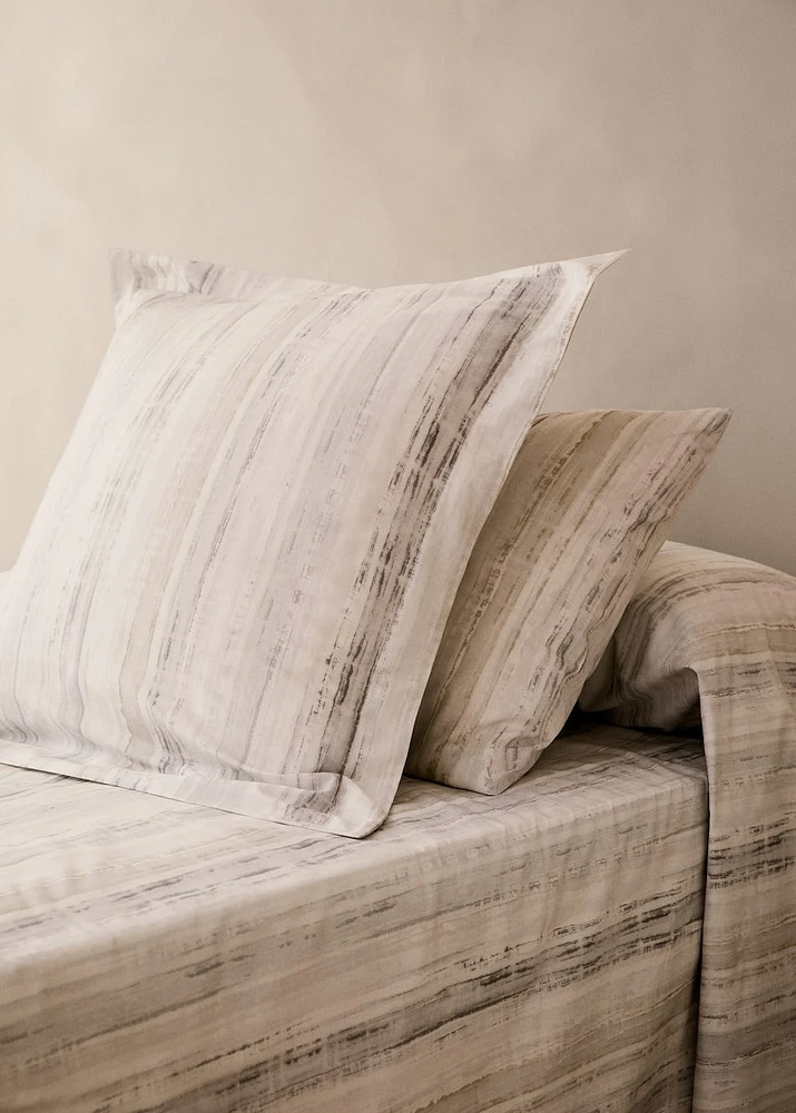 Cotton percale pillowcase with a blurred print 45x110 cm