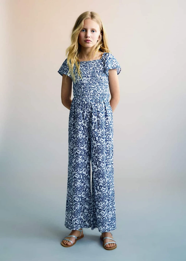 Long printed jumpsuit
