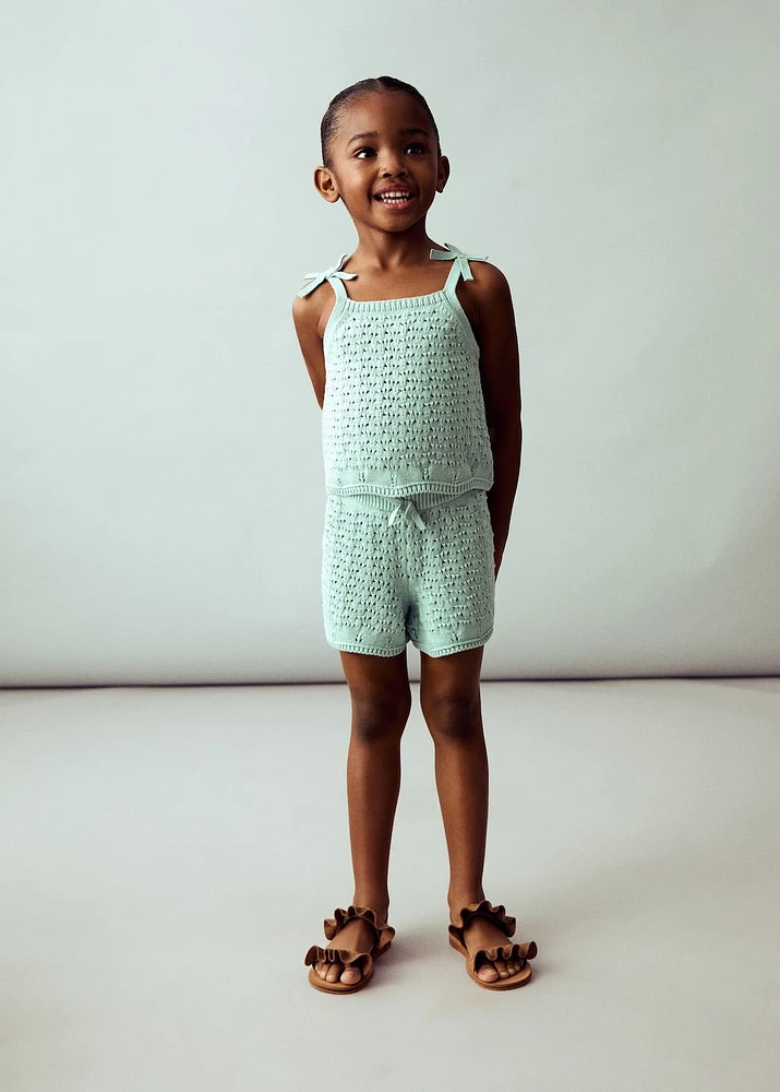 Crochet top with straps