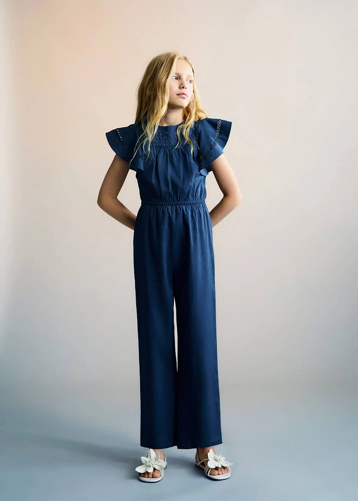 Long embroidered jumpsuit