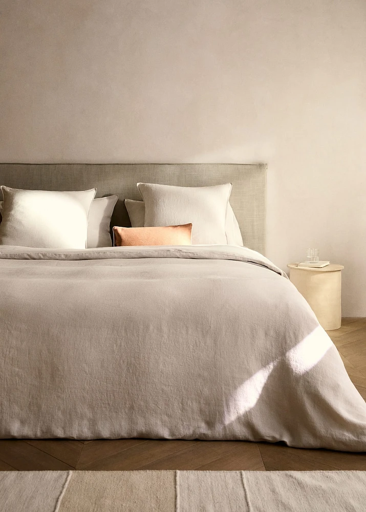 Washed linen duvet cover for 180/200 cm bed