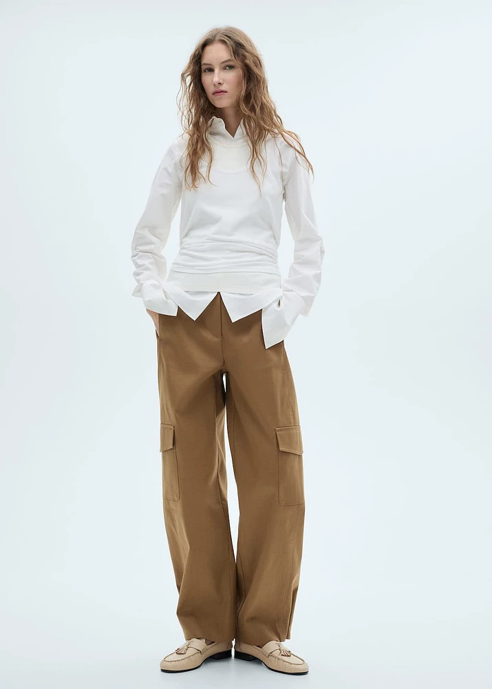 Leather moccasins with tassels