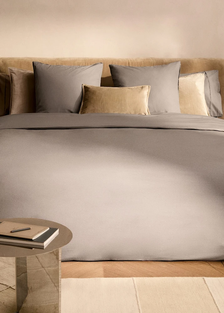 300-thread count cotton percale duvet cover for / cm bed
