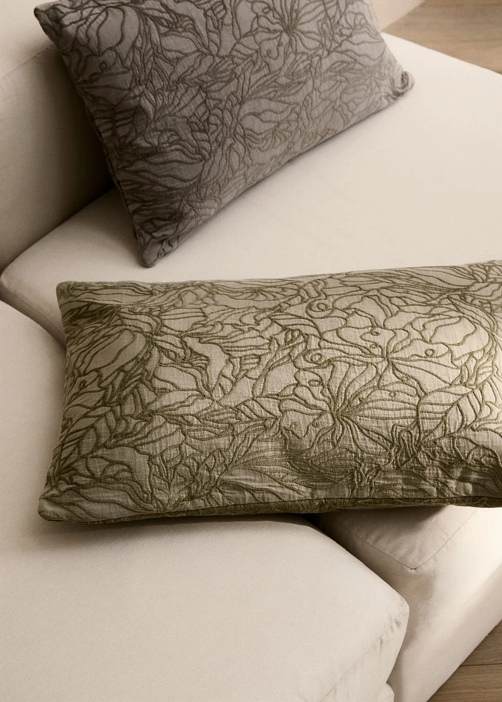 Jacquard fabric cushion cover 40x60 cm