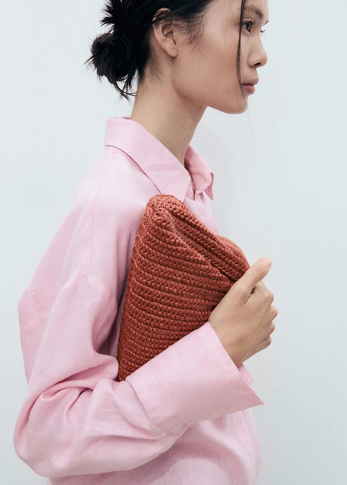 Natural fibre handbag