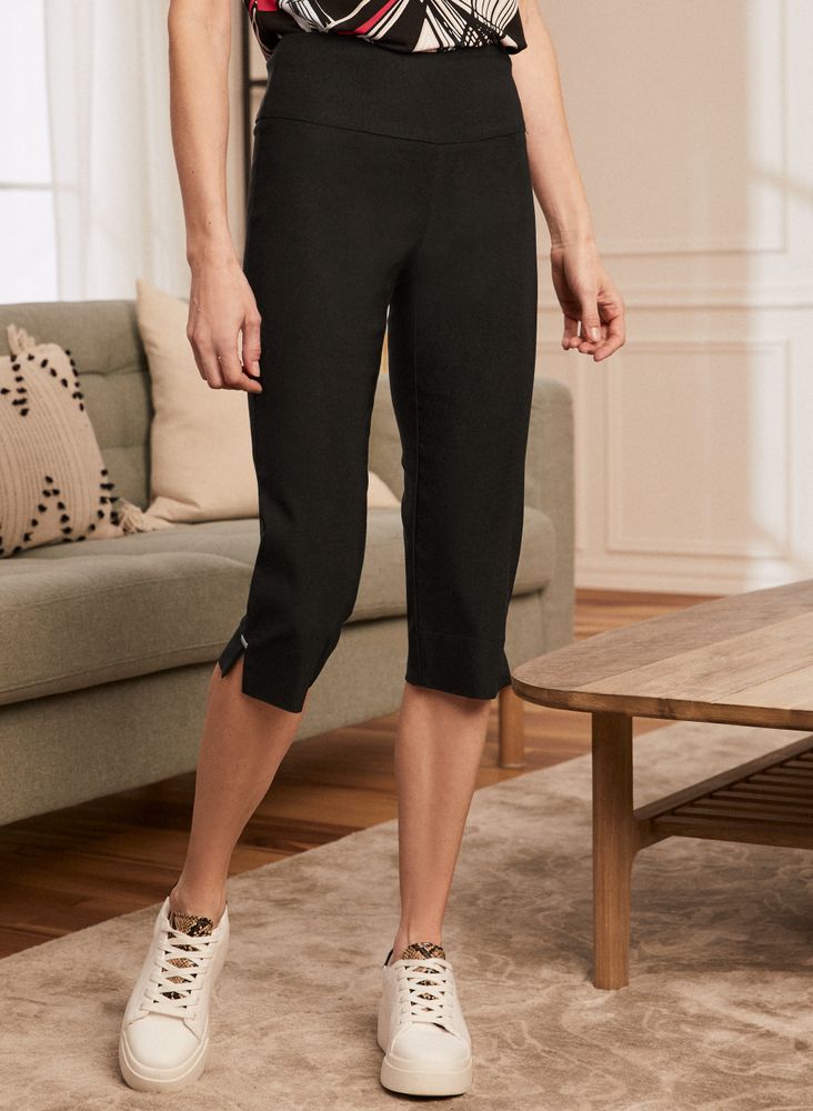 Pintuck Detail Pull-On Pants 