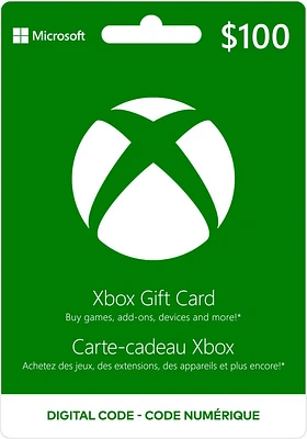 Carte-cadeau Xbox de 100 $ 