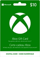 Carte-cadeau Xbox de  10 $ 