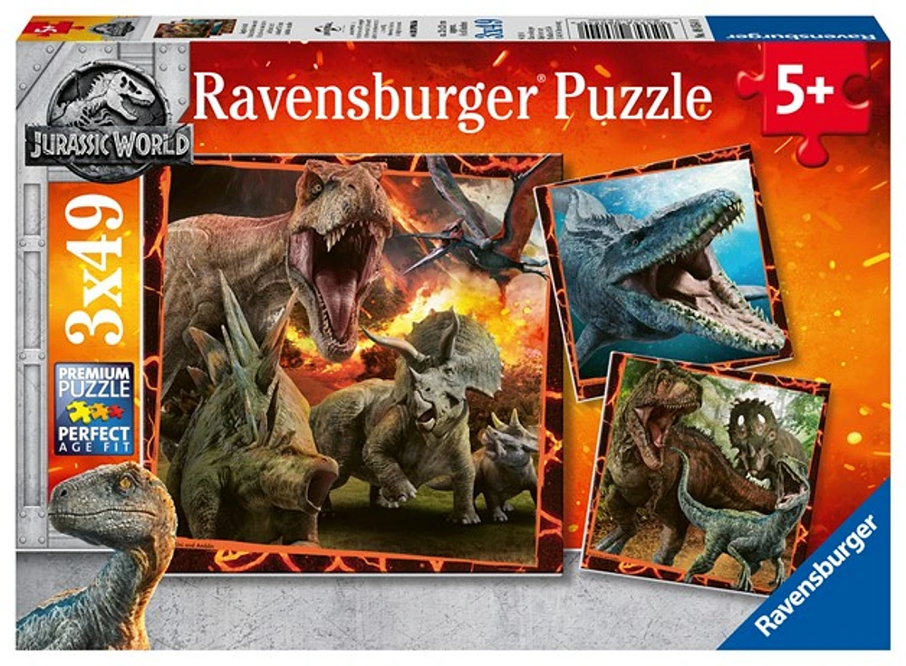 Jurassic World 3x49pc Puzzle