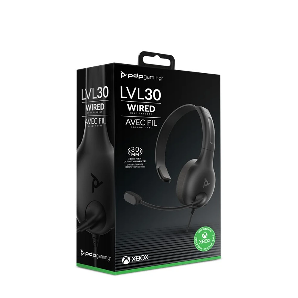 Xbox Level 30 Casque Noir 