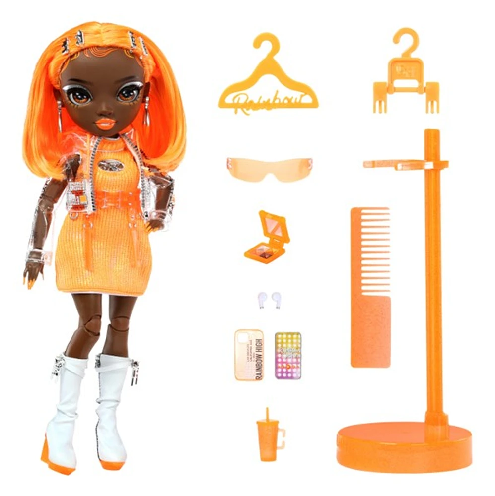 Rainbow High Michelle - Poupée Fashion Orange