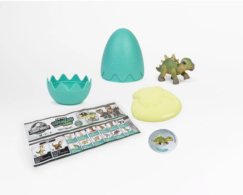 Jurassic World Captivz Hatchlings Slime Egg (Flocked) – One Variation Chosen at Random