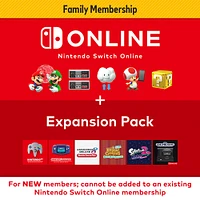 Nintendo Switch Online + abonnement familial au pack d'extension - Numérique