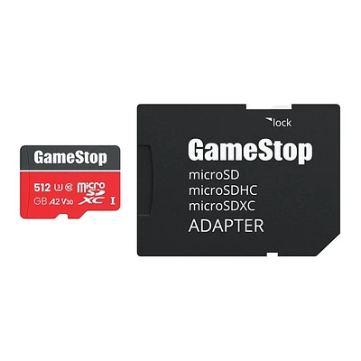 GameStop 512GB U3 Micro SD Card avec Adapter 