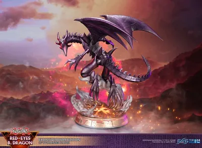 Yu-Gi-Oh! - Red-Eyes Black Dragon Statue Figure (Purple Variant Ver.) 
