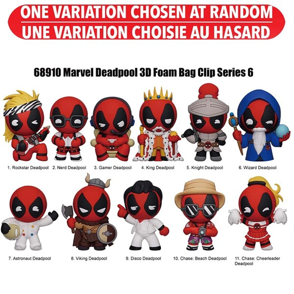 Deadpool Series 6 3D Foam Bag Clip Blind Bag – Une variation choisie au hasard