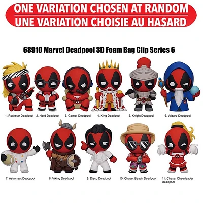 Deadpool Series 6 3D Foam Bag Clip Blind Bag – Une variation choisie au hasard