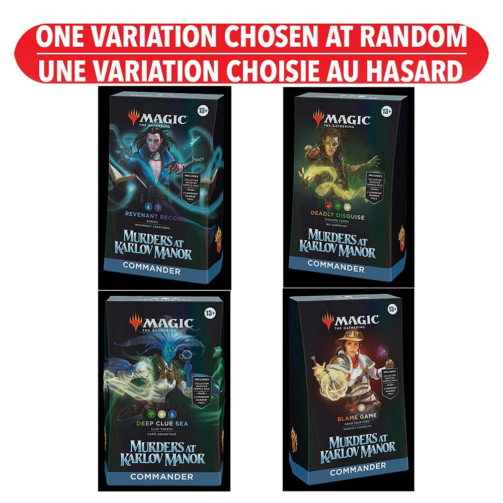 Magic the Gathering: Murders at Karlov Manor - Commander Deck (Emballage francais) - Une variation choisie au hasard